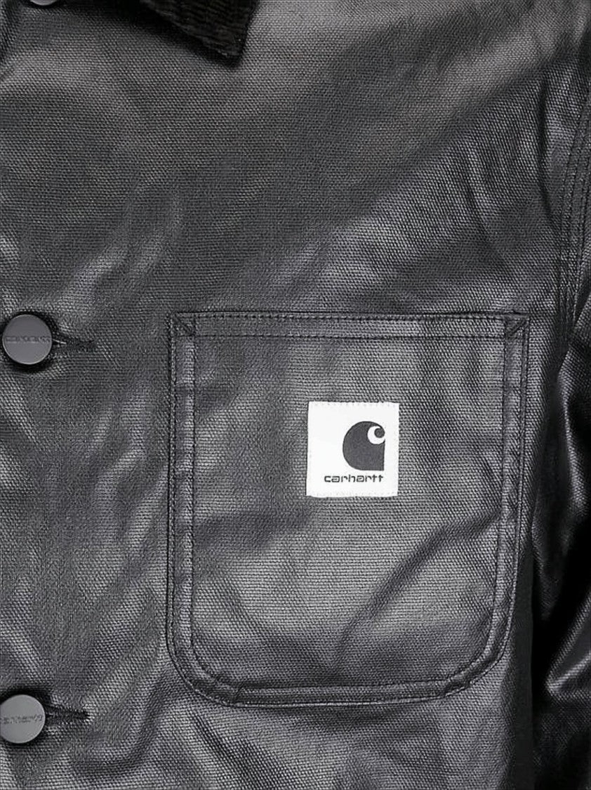 Carhartt Wip Structured Black Cotton Canvas Carhartt Wip Jacket