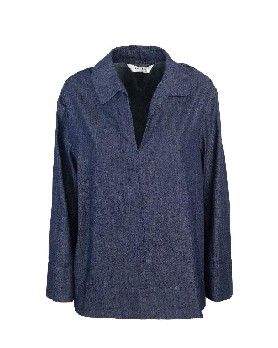Max Mara Caterina Blue Shirt