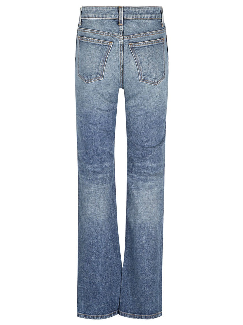 Khaite Blue Cotton Jeans
