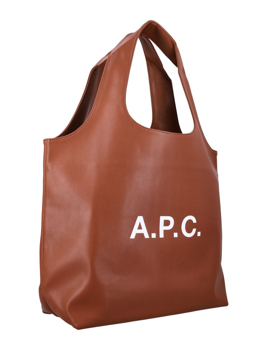A.P.C. Ninon Spacious Brown Tote Bag