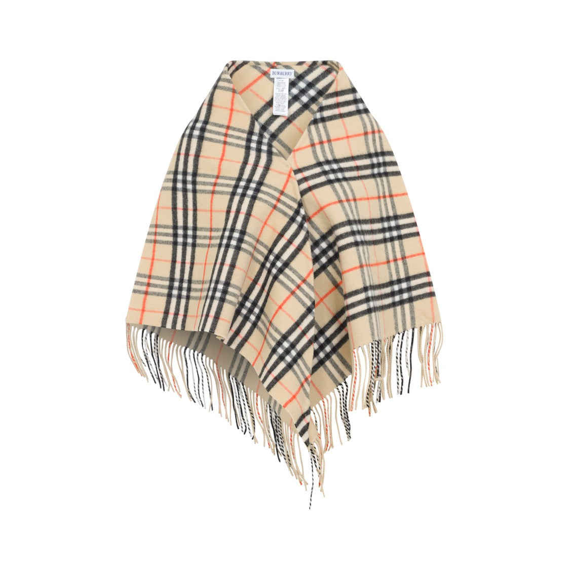 Burberry Classic Check Pattern Wool-Cashmere Blend Scarf
