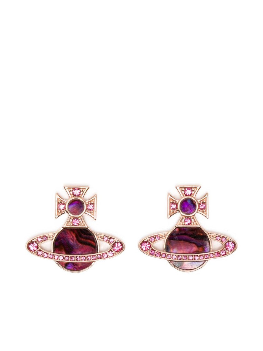 Vivienne Westwood Pink Orb Design Earrings