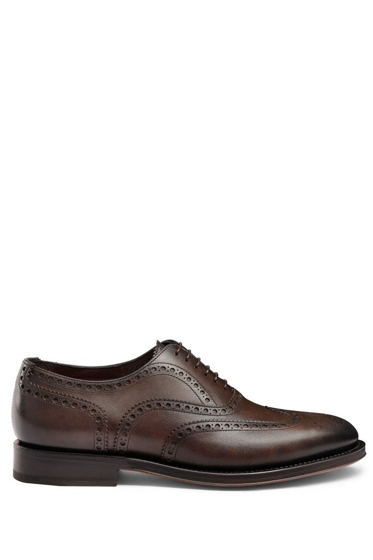 Santoni Enrico Model Leather Oxford Brogue Goodyear