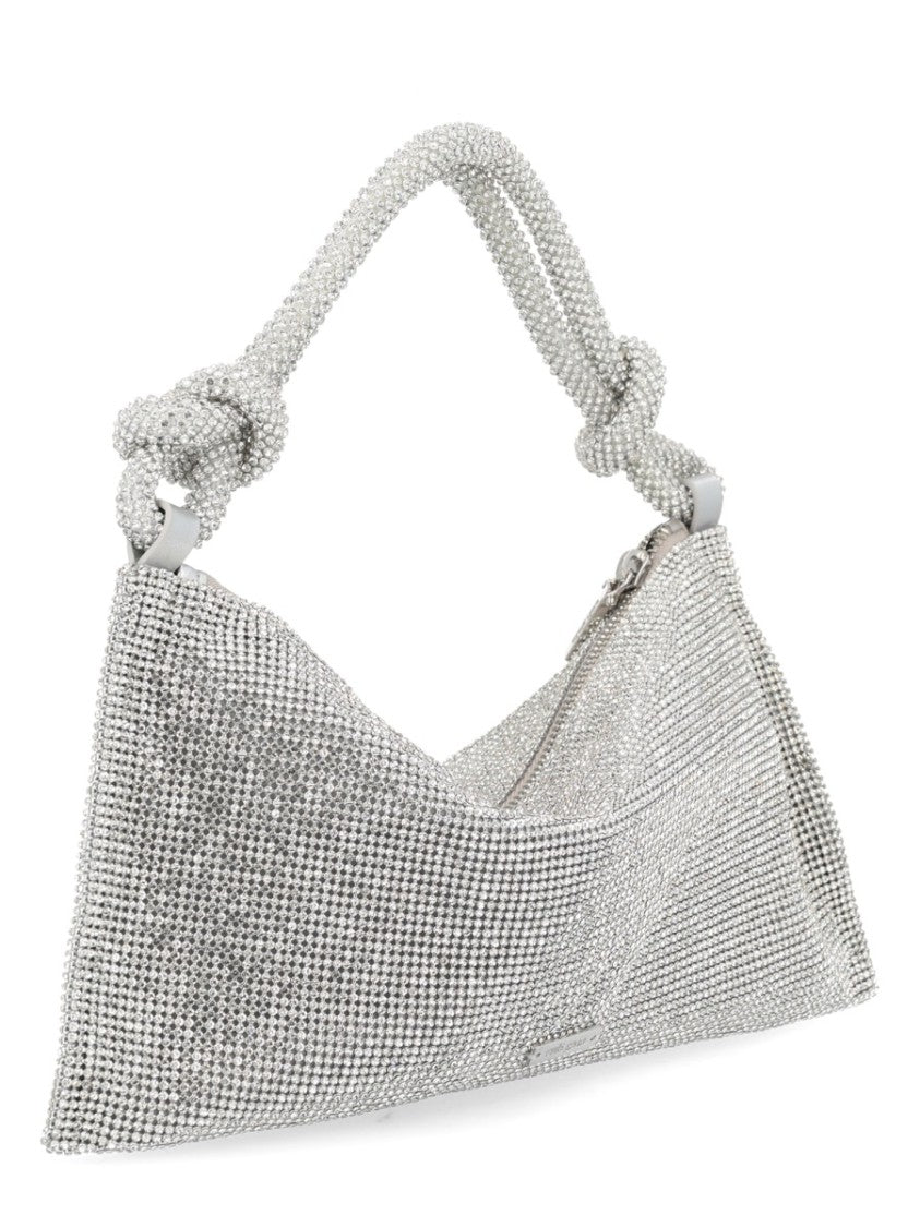 Cult Gaia Neutrals Hera Glass Rhinestone Handbag