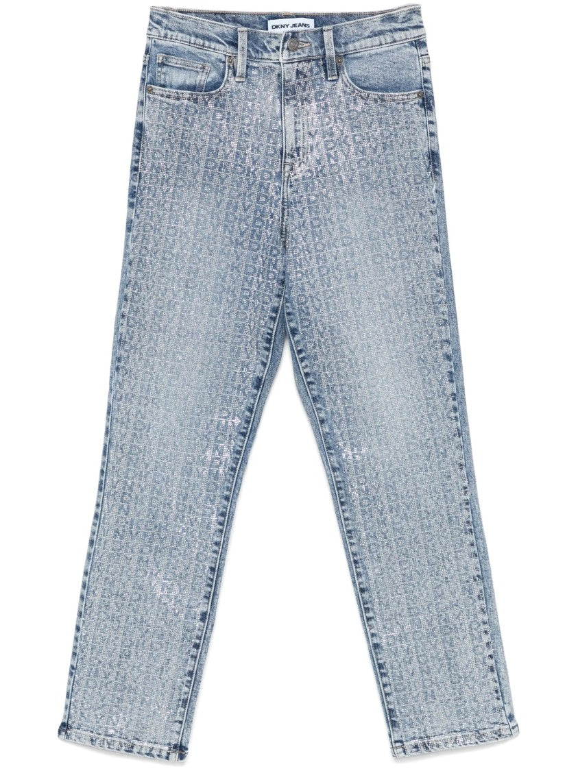 Dkny High Rise Slim Straight Jeans