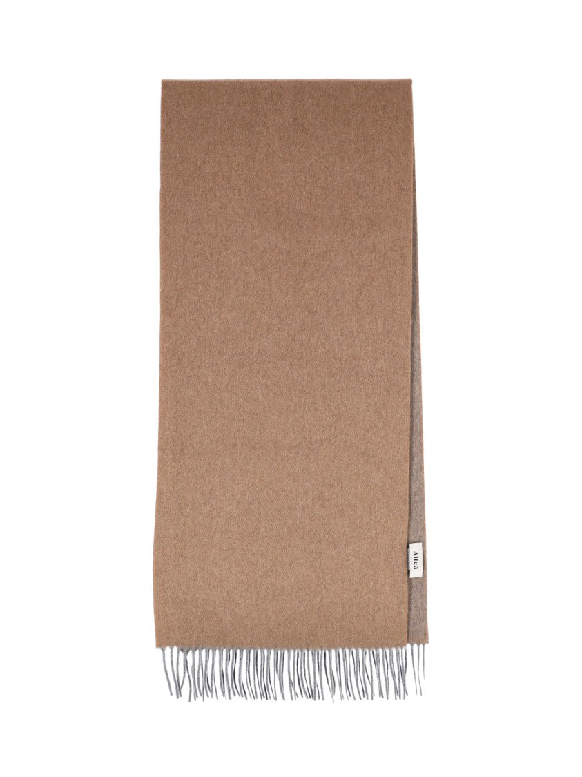 Altea Brown Grey Dual-Tone Rectangular Cashmere Scarf
