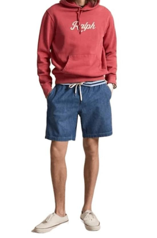 Polo Ralph Lauren Medium Blue Denim Shorts With Relaxed Fit