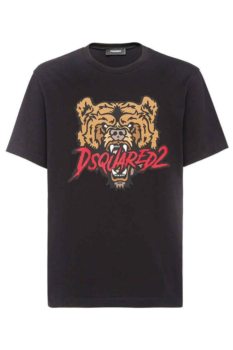 Dsquared2 Graphic Bear Print Relaxed-Fit T-Shirt