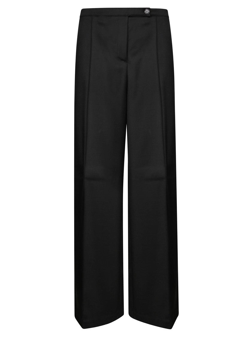 Pinko Straight-Leg Tailored Flannel Pants With Classic Pleats