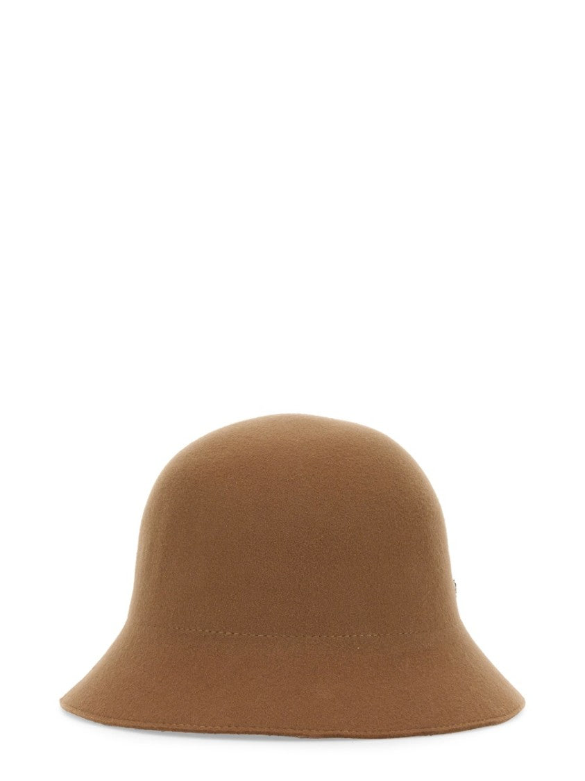 Helen Kaminski Classic Bucket Hat With Leather Accent
