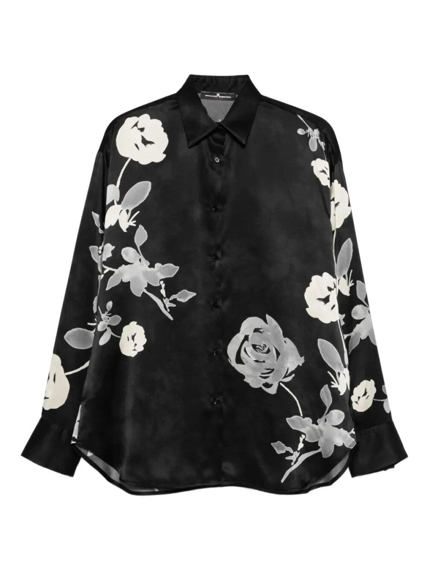 Ermanno Scervino Silk Floral Print Top