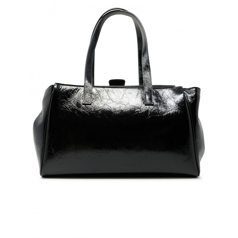 Hidesins Basset Elisir Liquorice Leather Handbag