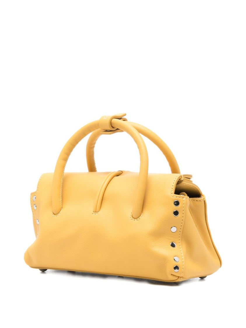 Zanellato Rectangular Yellow Calf Leather Handbag
