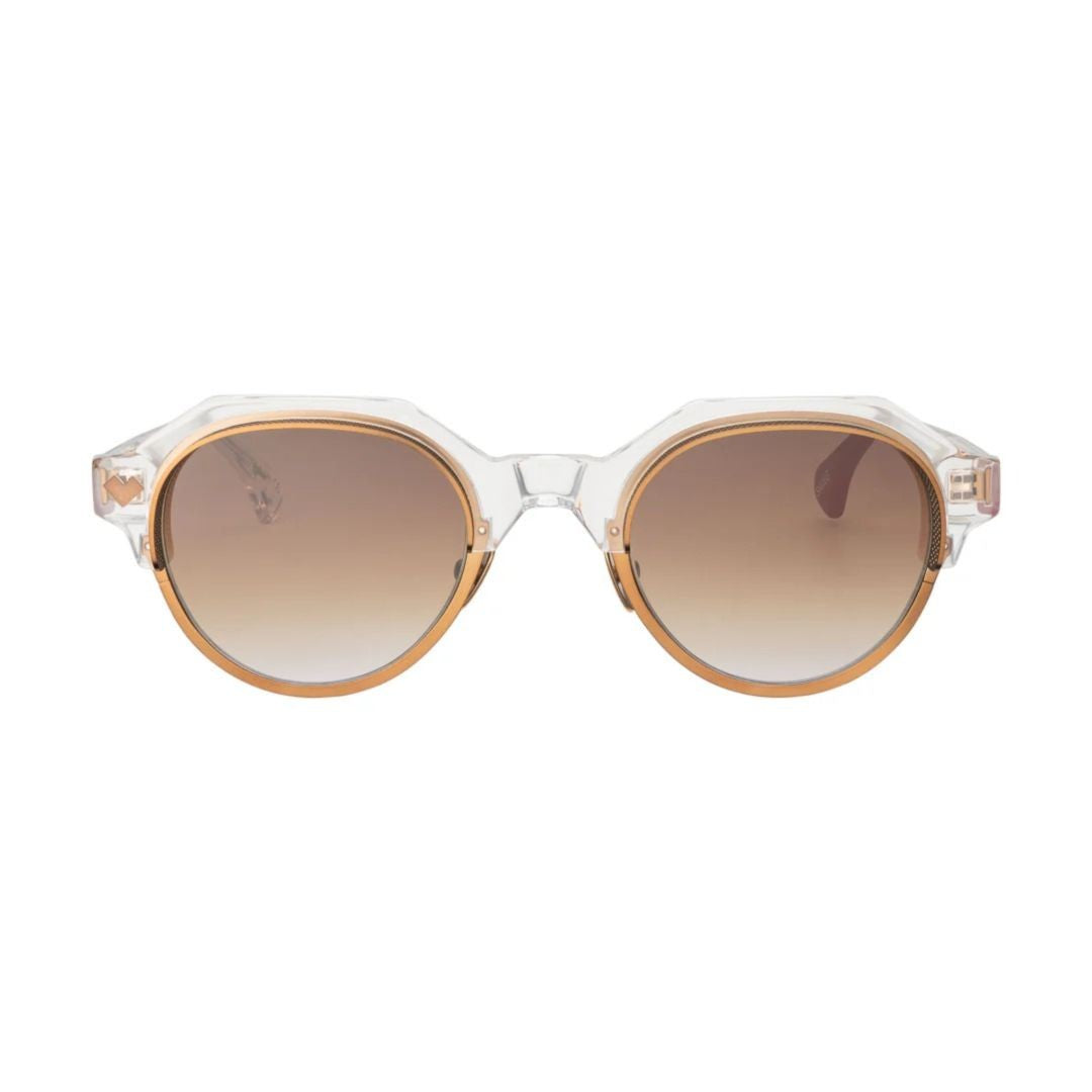 Vysen Sawg Sw-4 Gradient Brown Tint Round Lens Sunglasses