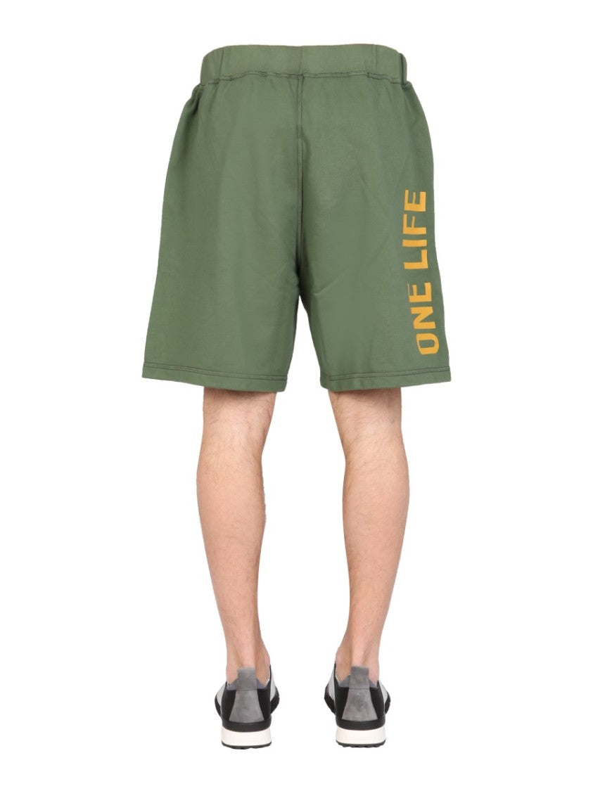 Dsquared2 "One Life One Planet" Bermuda Shorts
