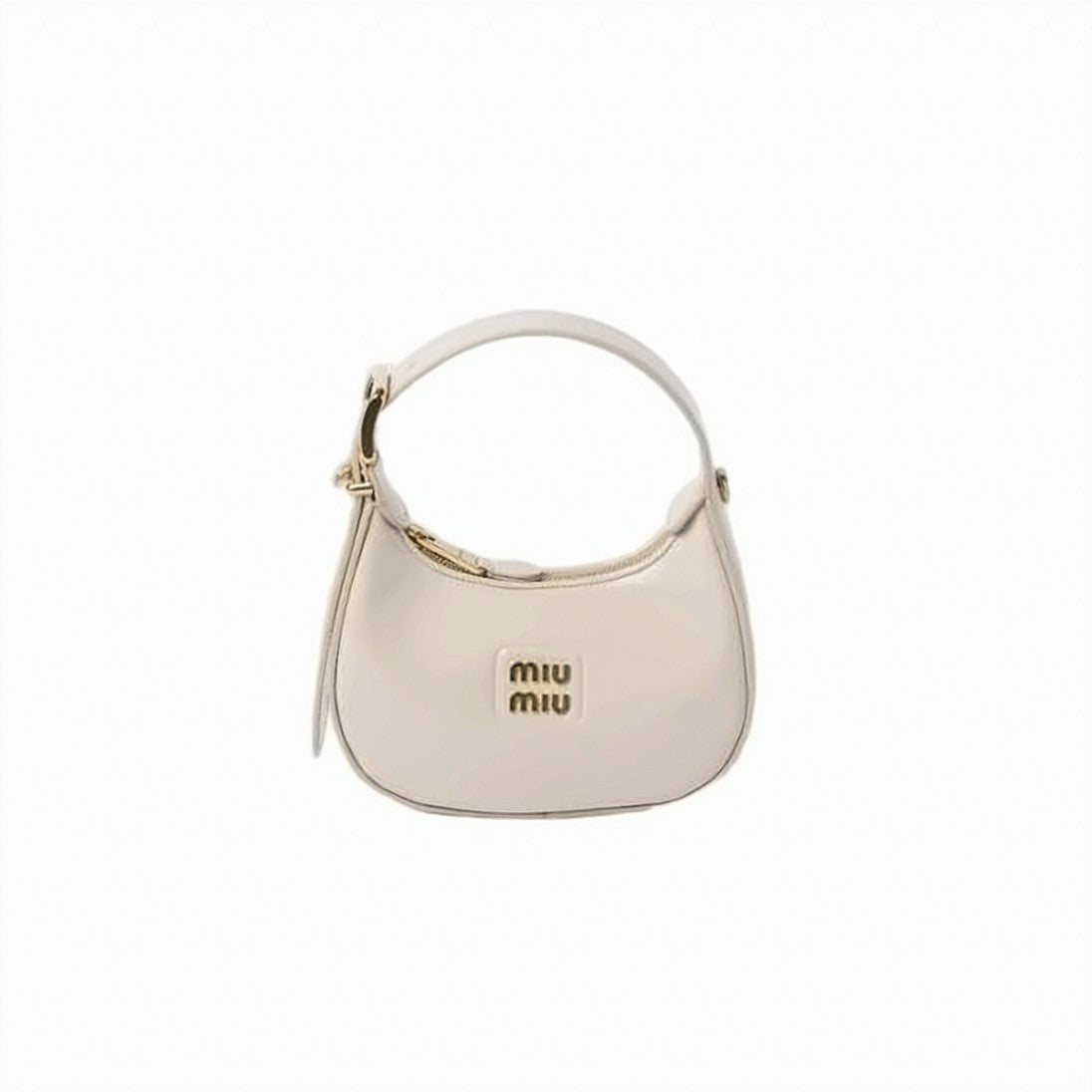 Miu Miu Structured Beige Shoulder Bag