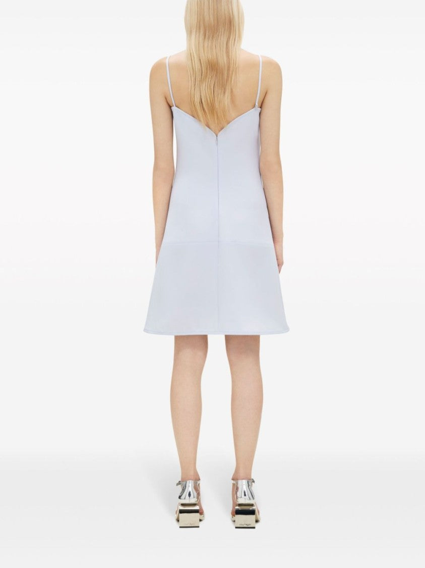 Courrèges Lilac Crepe Texture A-Line Dress