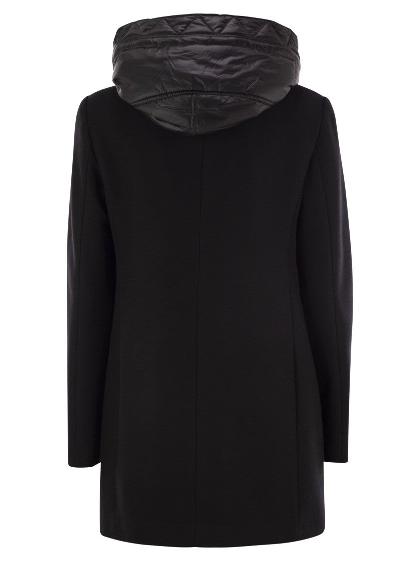 Fay Toggle Coat In Wool Cloth
