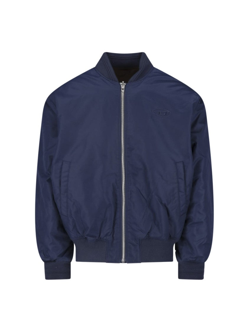 Diesel Blue Brown Reversible W Type-D1 Bomber Jacket