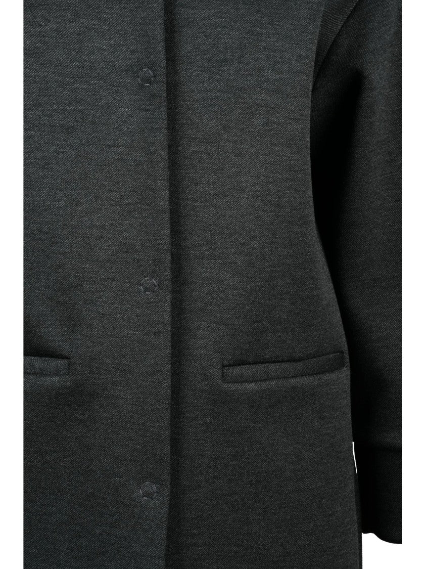 Oliver Horigamy Grey Virgin Wool-Blend Coat