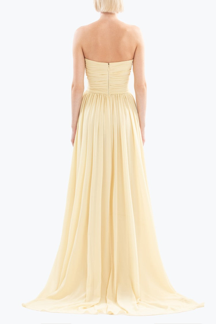 Saiid Kobeisy Long Gathered Dress