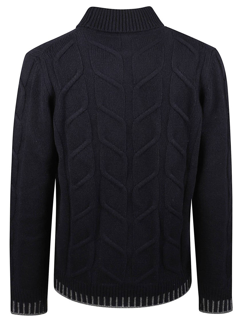 Altea Textured Cable-Knit Pure Cashmere Turtleneck Sweater