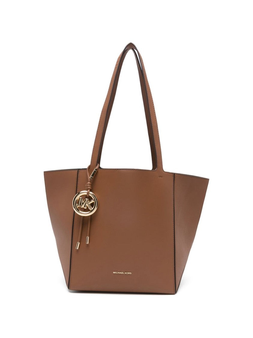 Michael Kors Structured Brown Calf Leather Tote