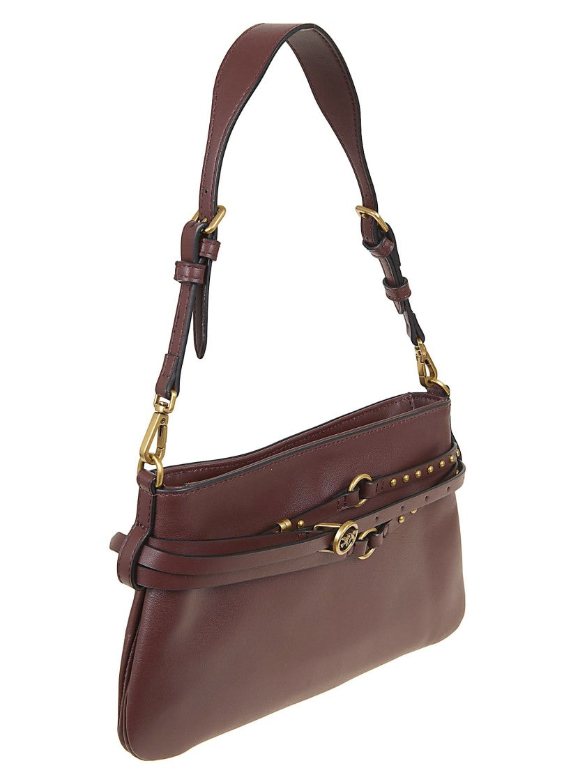 Pinko Smooth Leather Shoulder Bag