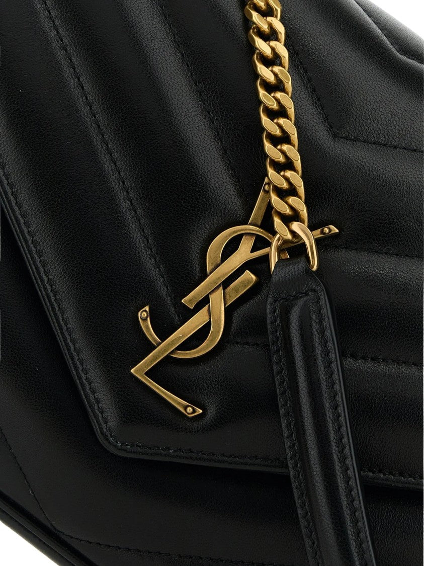Saint Laurent Quilted Medium Shoulder Bag With Adjustable Chain Strap