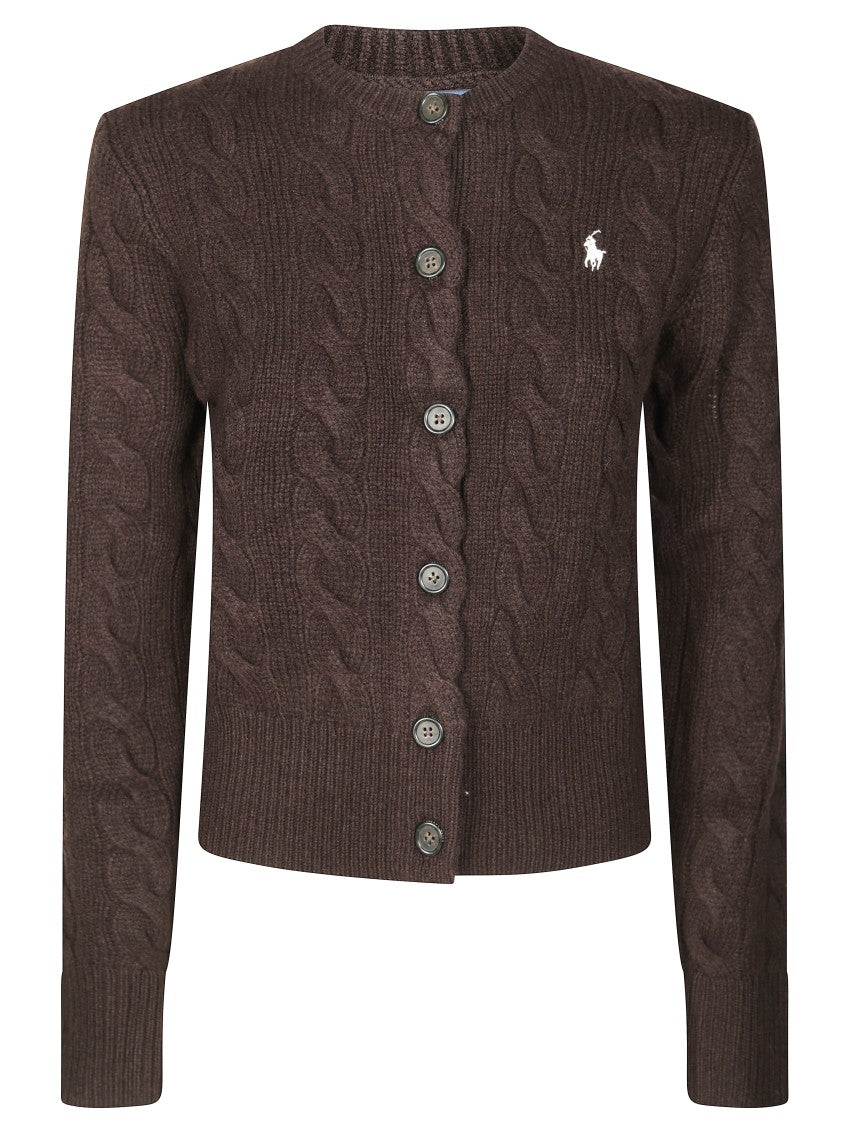 Polo Ralph Lauren Cable Knit Cardigan With Button Front