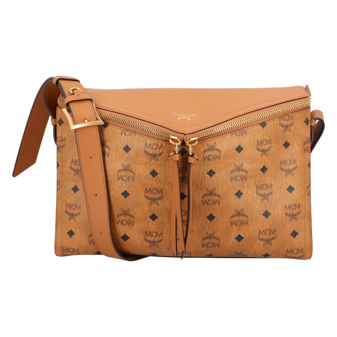 Mcm Diamant 3D Shoulder Bag In Visetos Leather Mix