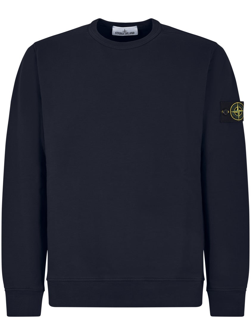 Stone Island Crew Neck Black Sweater