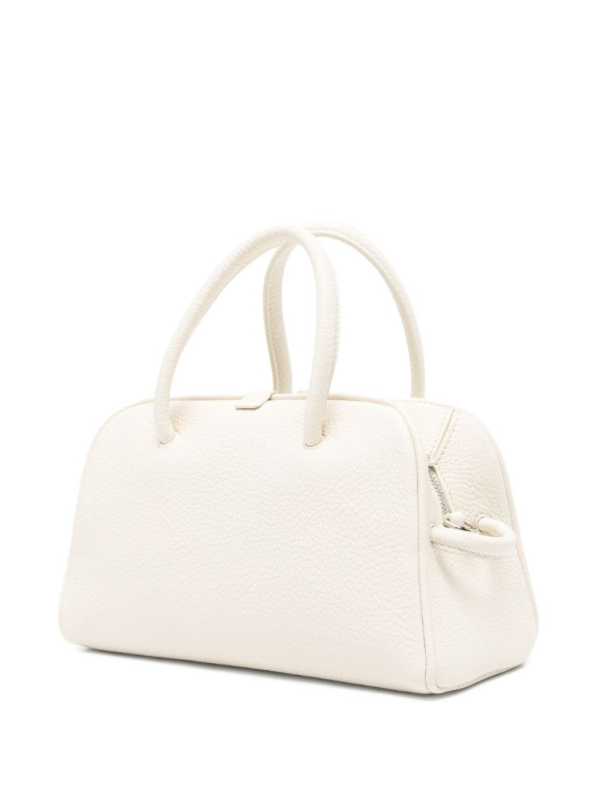 Jacquemus White Knot Detail Top Handle Bag