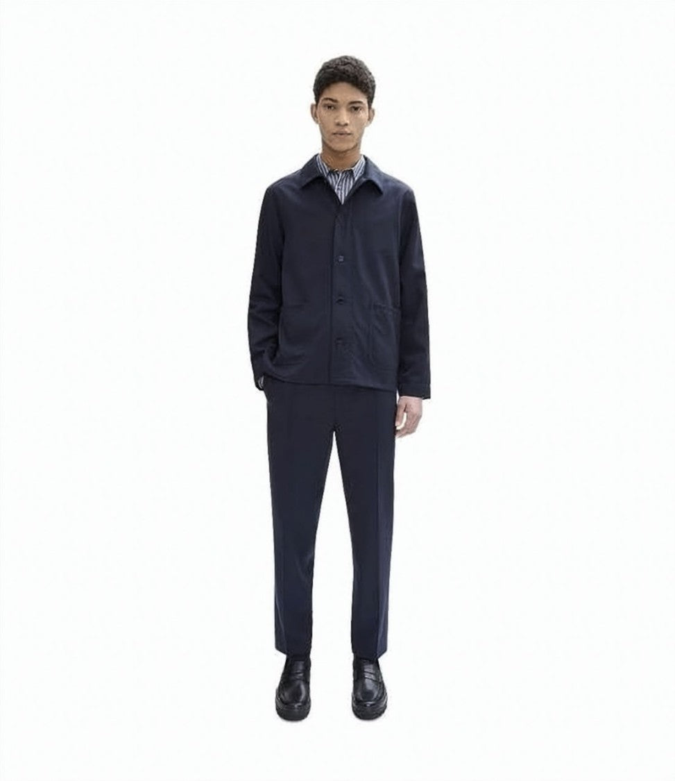 A.P.C. Wool Jacket With Classic Collar And Button Front