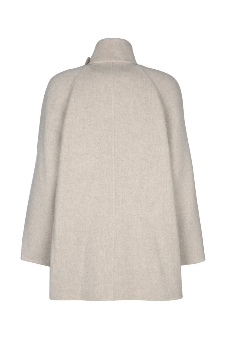 Brunello Cucinelli Structured Short Jacket With High Collar