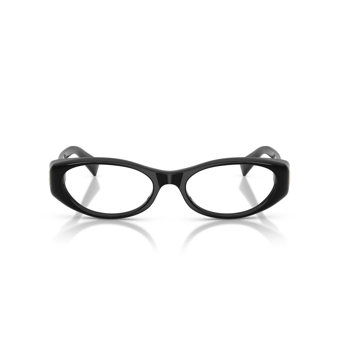 Miu Miu 0Mu 03Zv Oval-Frame Black Acetate Sunglasses