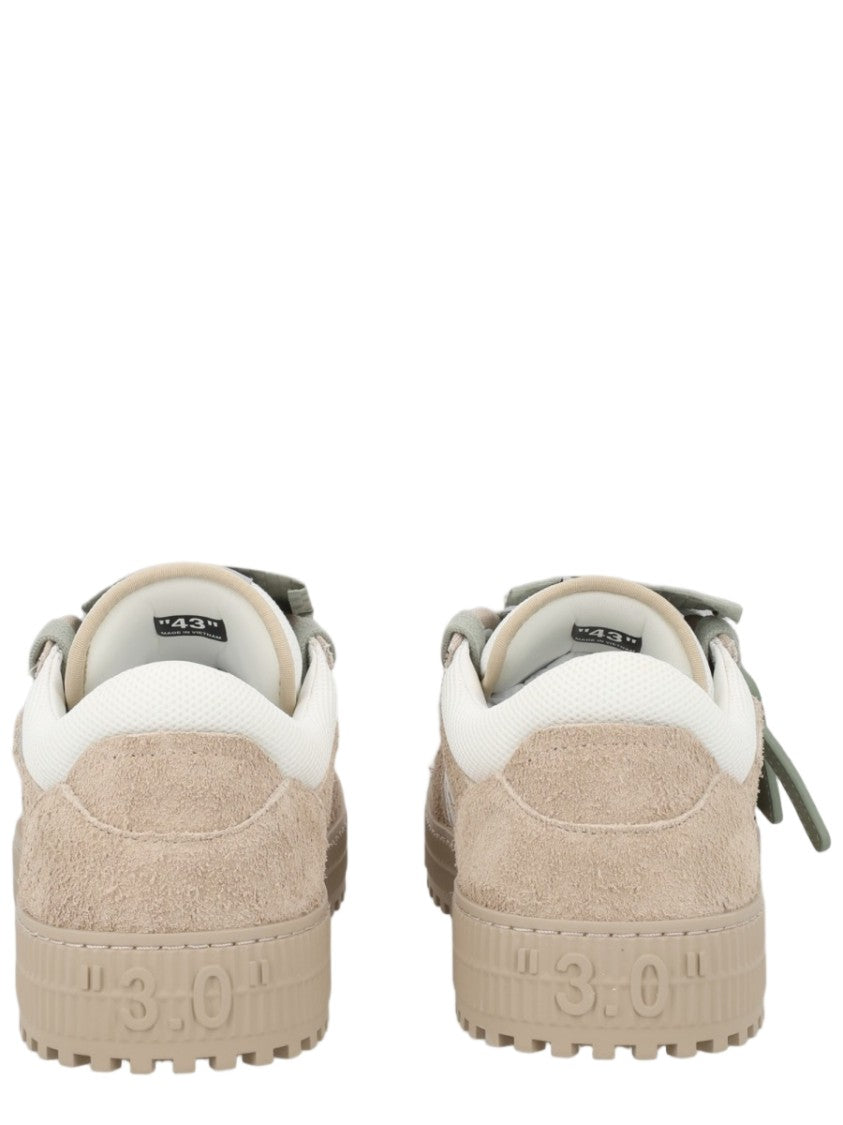 Off-White Multicolour Suede-Blend Low-Top Sneakers