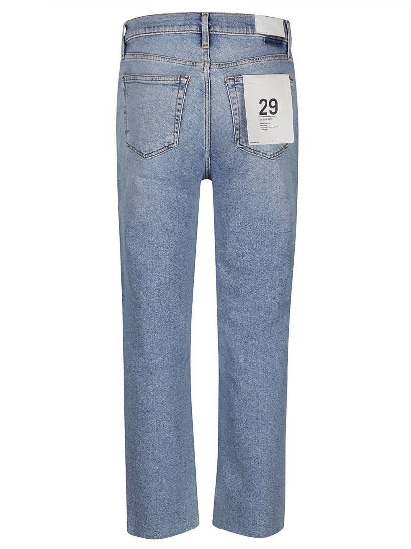 Re/Done 70S High Rise Stove Pipe Jeans