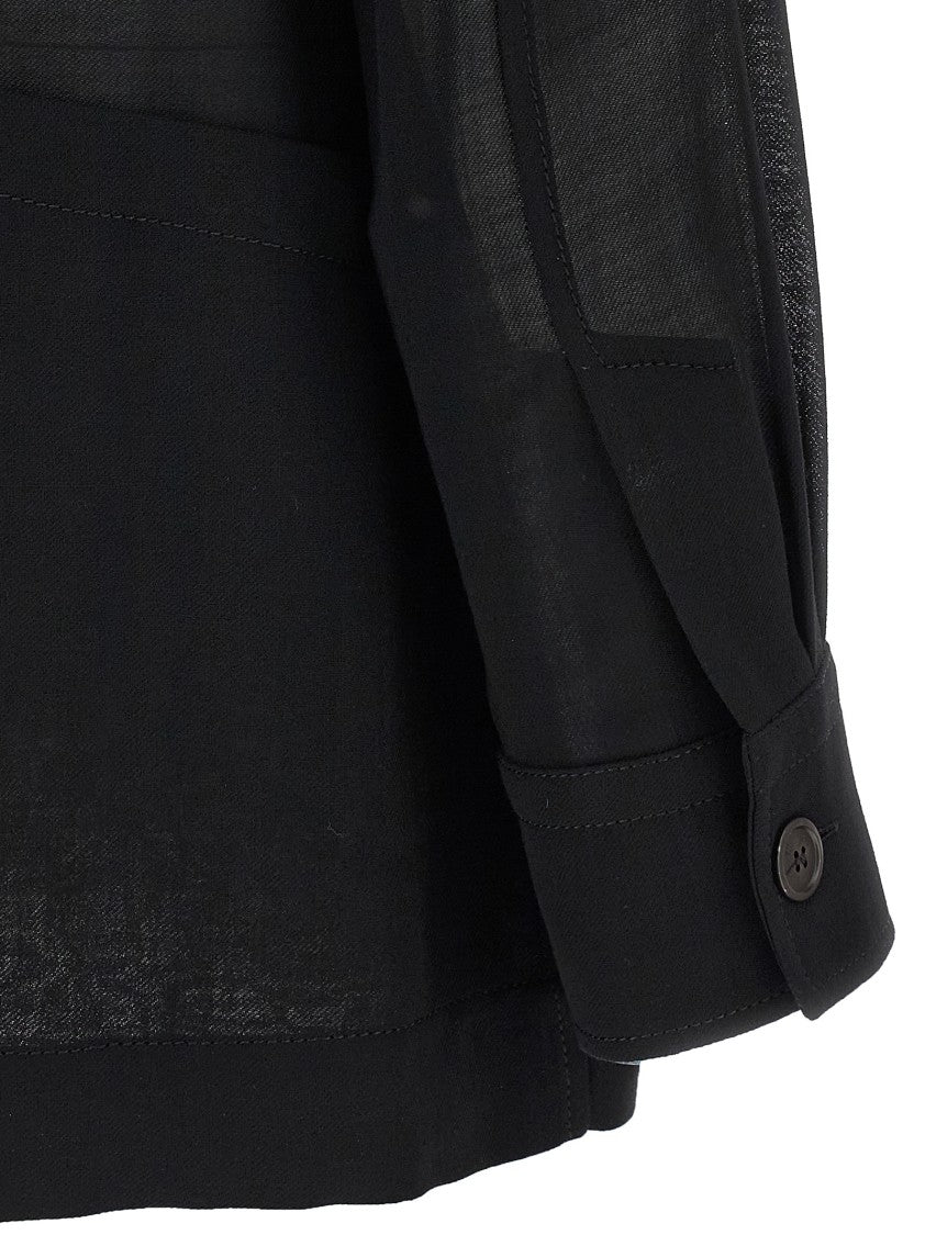 Ferragamo Semi-Sheer Wool Jacket