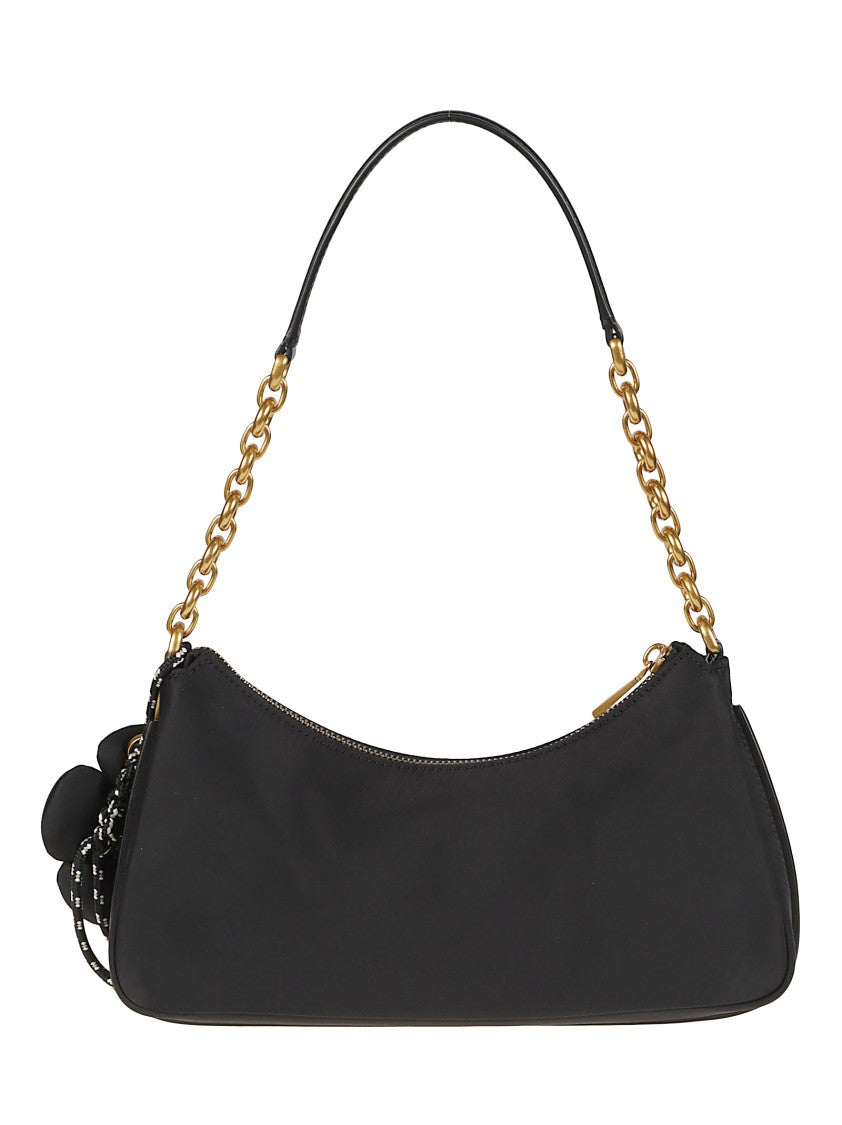 Michael Kors Medium Chain Charm Recycled Nylon Pochette Shoulder Bag