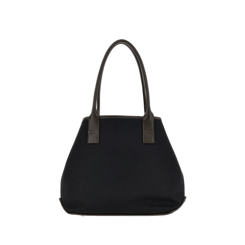 Hogan Structured Canvas Tote Bag