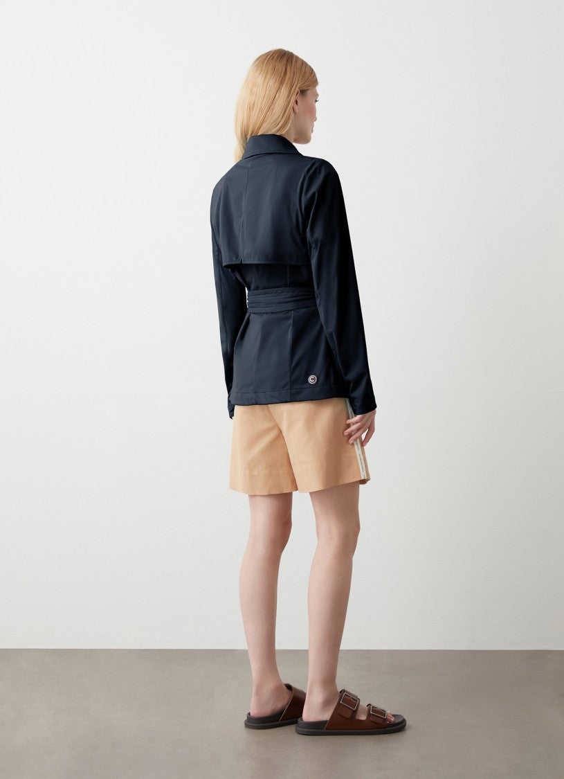 Colmar Originals Double-Breasted Casual Jacket With Wide Belt