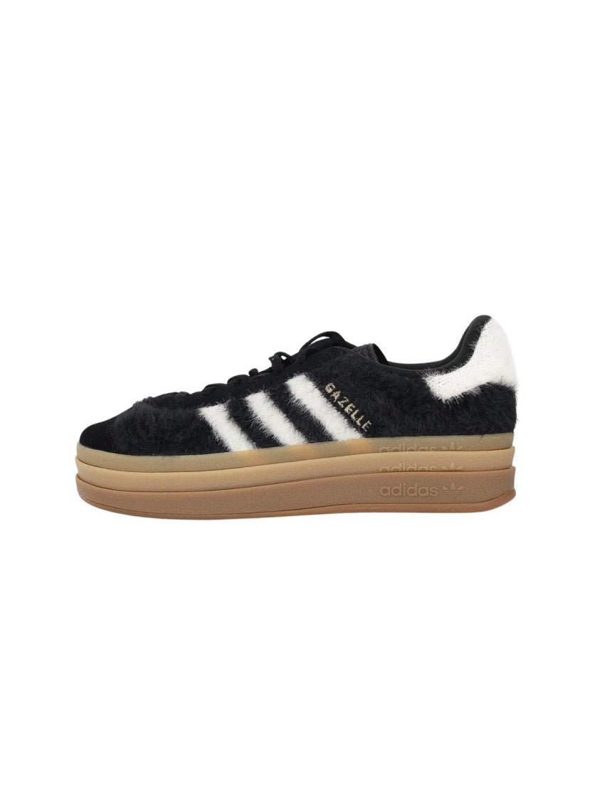 Adidas Black Leather Platform Sneakers
