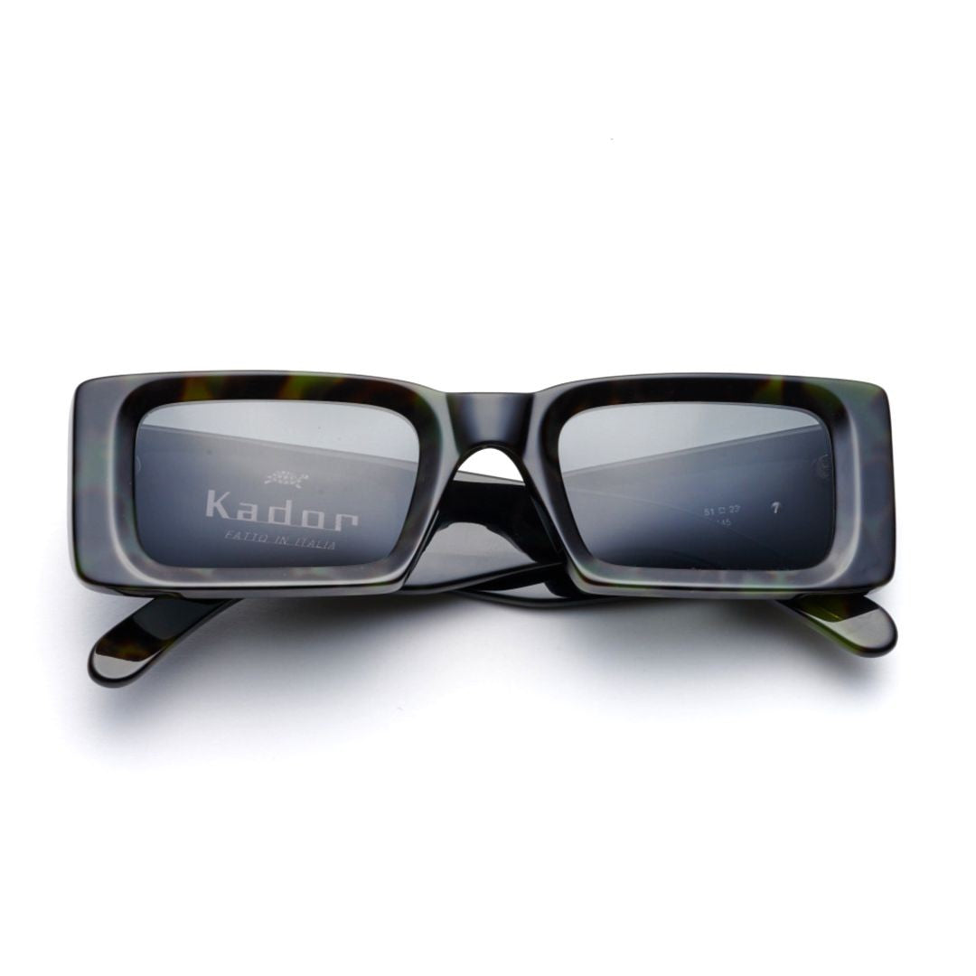Kador Square Tortoiseshell Pattern Sunglasses With Bold Rectangular Frame