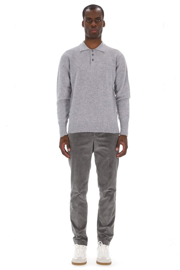 Drumohr Lambswool Knit Polo-Shirt
