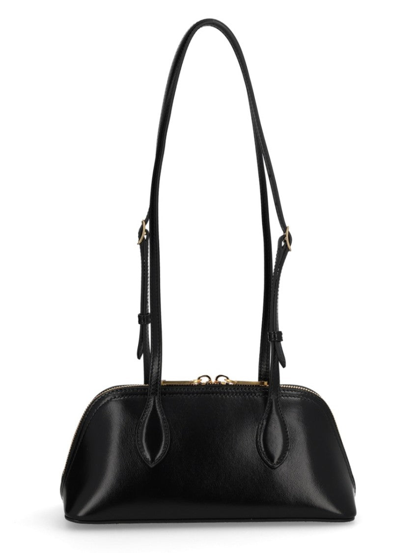 Bally Black Calf Leather Praline Shoulder Bag