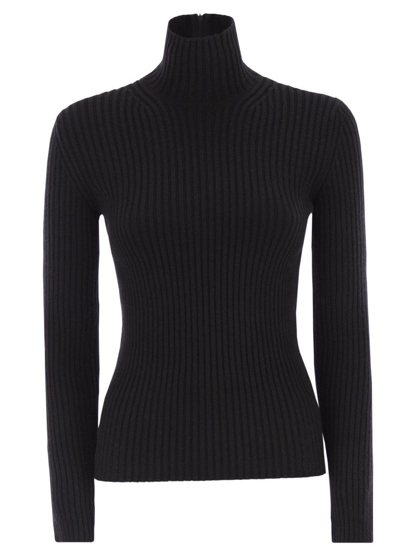 Max Mara Aral1234 - Ribbed Wool And Cashmere Turtleneck Jumper