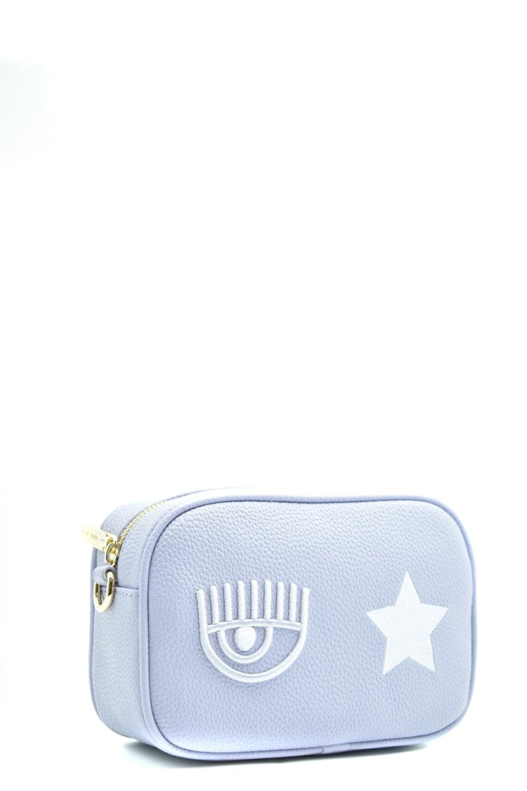Chiara Ferragni Polyester Clutch With Eye And Star Embroidery Design