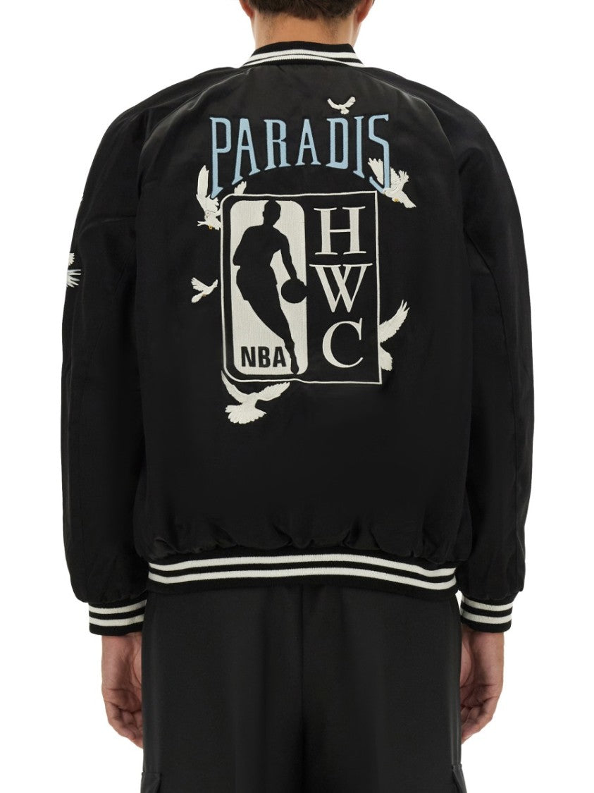 3.Paradis Classic Black Varsity Jacket