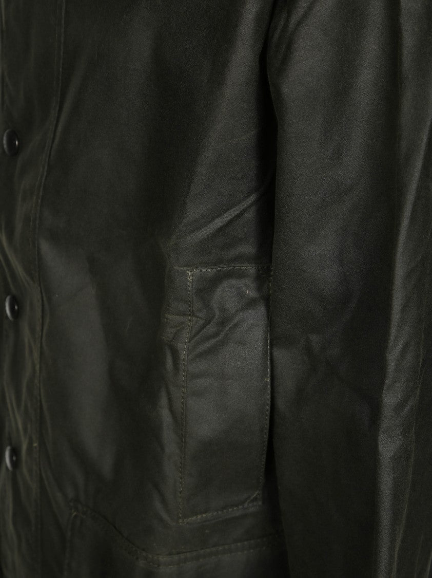 Barbour Rugged Dark Green Waxed Parka